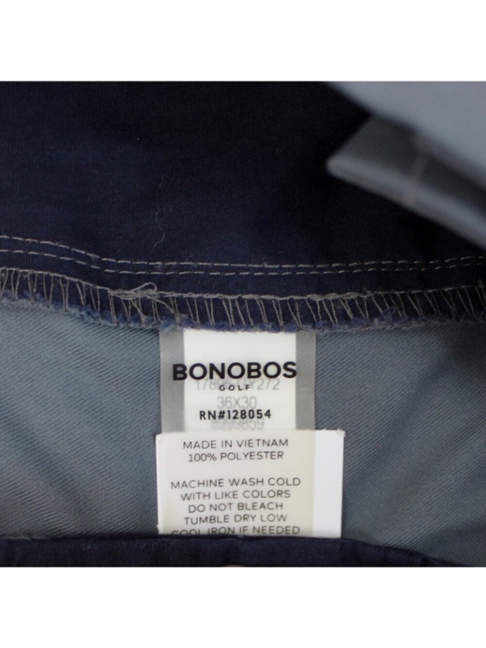 Bonobos Golf Pants Mens Size 36 x 30 Gray Slim Fit Performance Chino Pockets - Picture 6 of 6